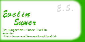 evelin sumer business card